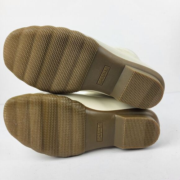 Sperry Top Sider Saltwater Wool Ivory Snow Rain Duck Boots - Picture 13 of 13